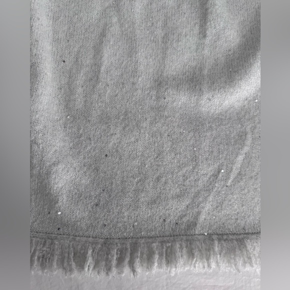 Lilly Pulitzer Tatum Sequin Open Front Cardigan SZ M Coconut Metallic - Picture 10 of 16